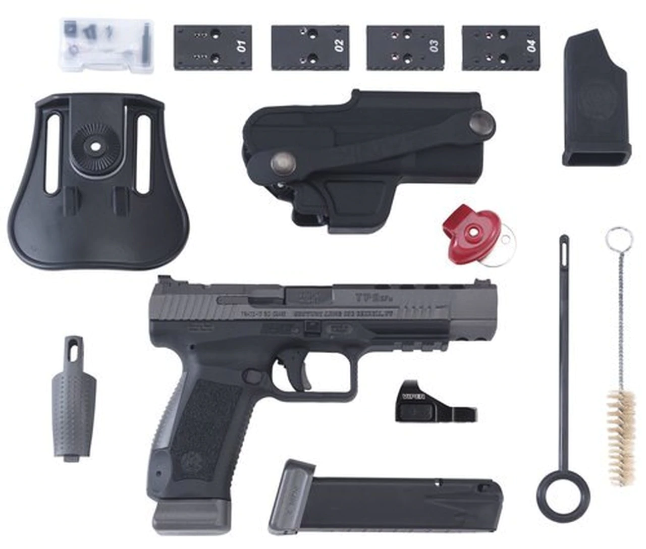 Canik TP9SFx 9mm, 5.2" Match Grade Barrel, Vortex Viper RDS, Tungsten Gray, 2x 20rd - Image 2