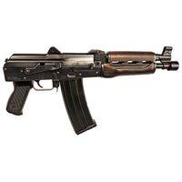 Zastava ZPAP85 AK Pistol 5.56 NATO/223, 10" Chrome Lined Barrel, Dark Wood, Buldged Trunnion 30rd