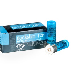 250 Rounds of 12ga Ammo by NobelSport LE - 12 Pellet 00 Buck