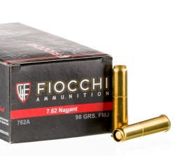 50 Rounds of 7.62x38mm Nagant Ammo by Fiocchi - 97 gr FMJ
