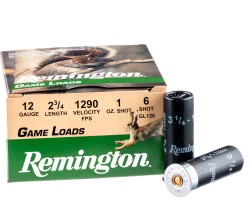 250 Rounds of 12ga Ammo by Remington - 1 ounce #6 shot