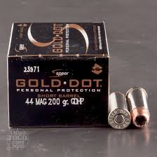 44 Mag Short Barrel 200 grain Speer HP @1,080 fps. Bulk. - Image 2