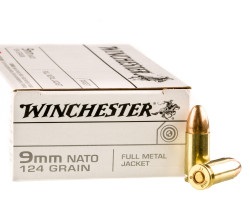 50 Rounds of 9mm Ammo by Winchester - 124gr FMJ