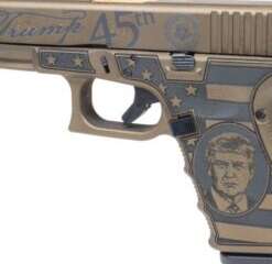 GLOCK 19 GEN 4 TRUMP BRONZE 9MM 4-INCH TINI THREADED BARREL 15-ROUNDS FIXED SIGHTS USA MADE